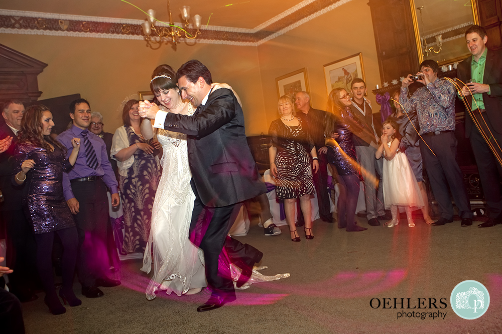 Bride and Groom enjoying their dance