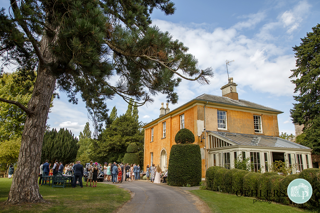 Guests outside Langar Hall