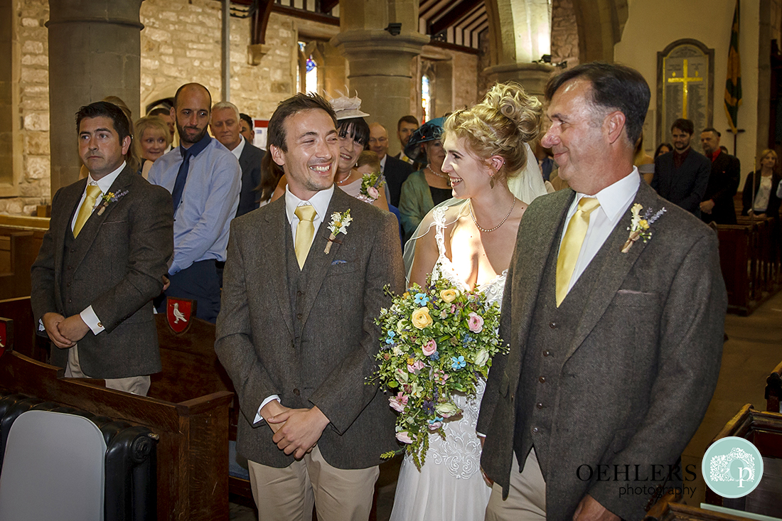 Groom sees his bride for the first time