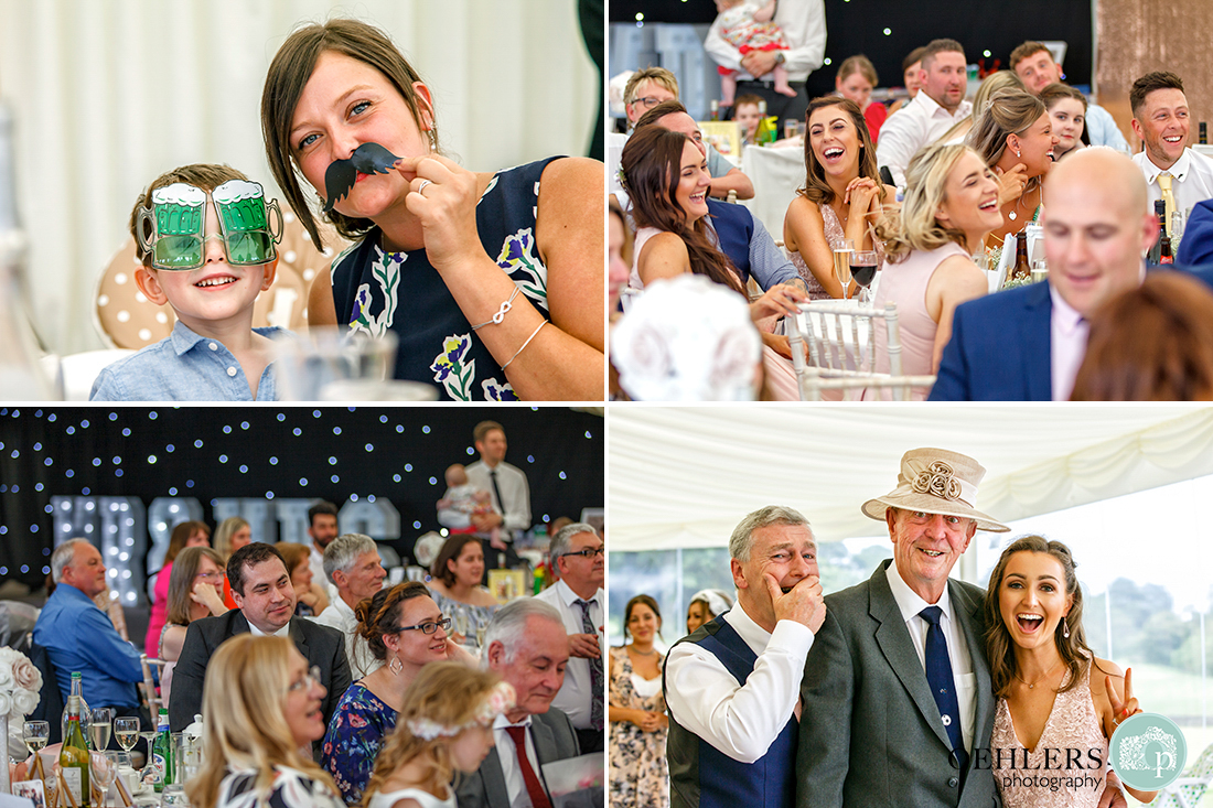 multiple images of guests enjoying themselves