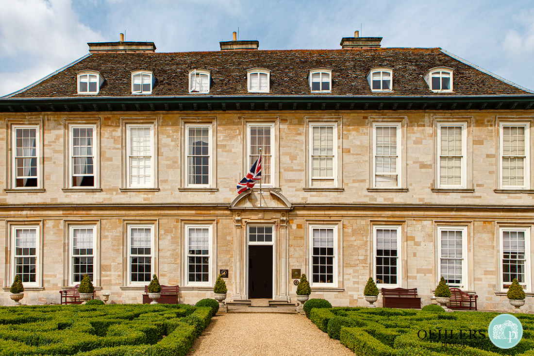 The lovely facade of Leicestershire's Stapleford Park Hotel.