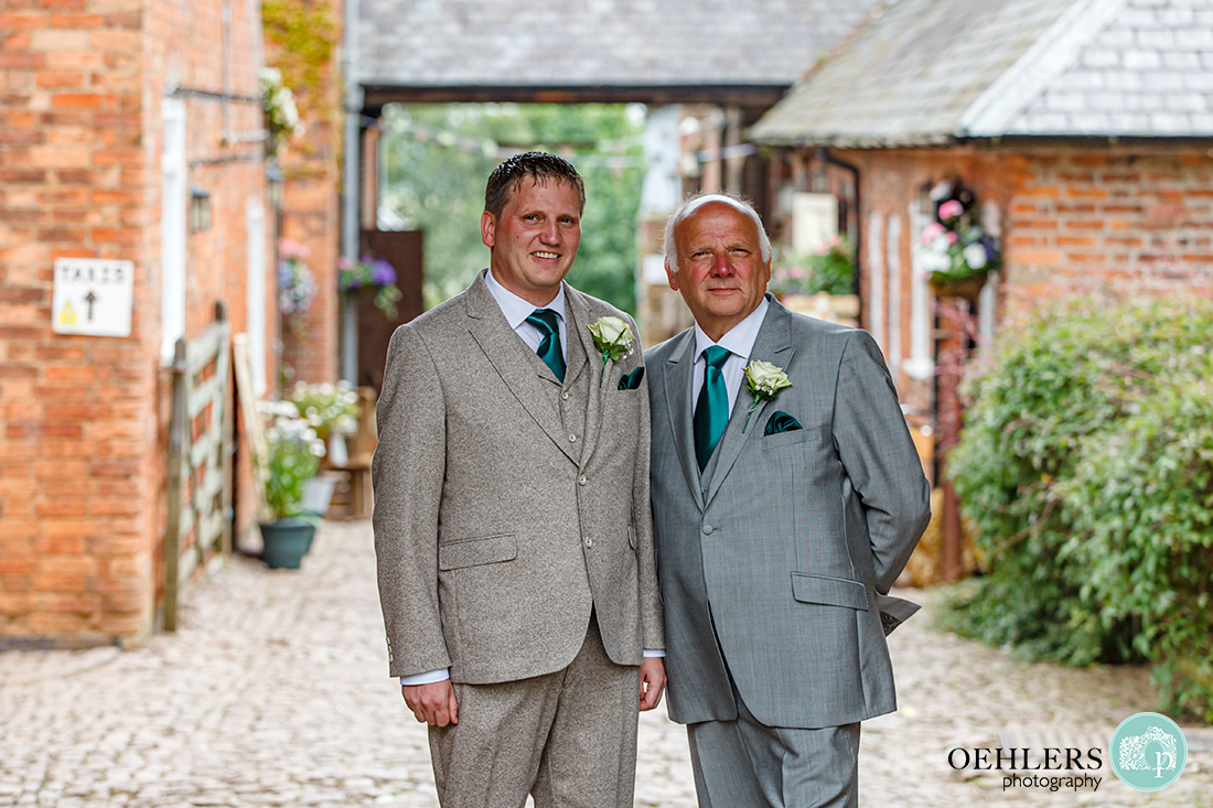The groom with his dad